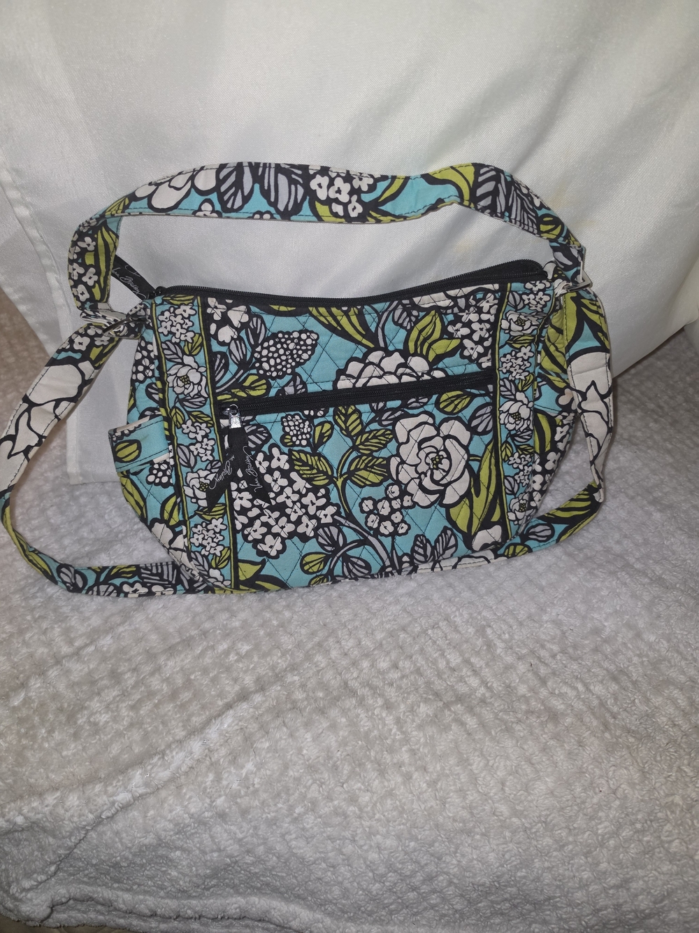 Medium Vera Bradley Floral Quilted Shoulder Bag